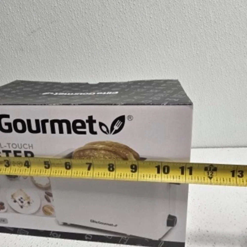 Toaster 2 Slice-Elite Gourmet-White New in Box Home Kitchen Dining Dormitory